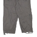 UNION BAY Womens Grey Casual Cargo Cotton Blend Shorts L W31 Pocketed