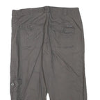 UNION BAY Womens Grey Casual Cargo Cotton Blend Shorts L W31 Pocketed