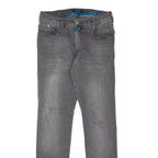 PIERRE CARDIN Mens Jeans Grey Slim Skinny Stone Wash W30 L31