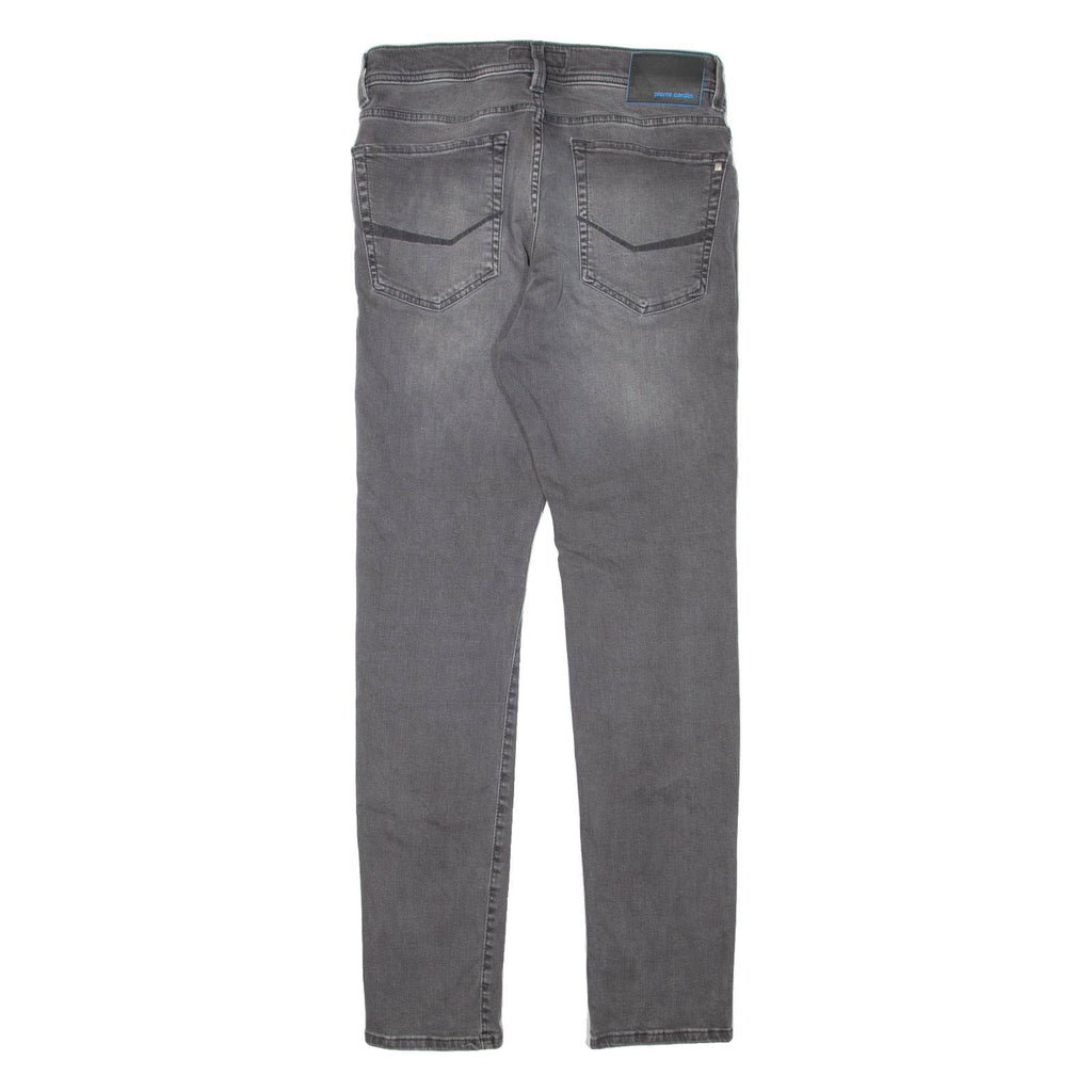 PIERRE CARDIN Mens Jeans Grey Slim Skinny Stone Wash W30 L31