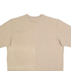 CARHARTT Mens Beige Henley T-Shirt XL Short Sleeve Crew Neck Pocket