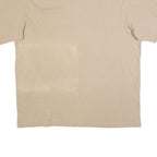 CARHARTT Mens Beige Henley T-Shirt XL Short Sleeve Crew Neck Pocket
