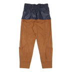 Womens Joggers Brown & Black Regular Tapered M W30 L26 Drawstring Waist