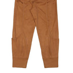 Womens Joggers Brown & Black Regular Tapered M W30 L26 Drawstring Waist