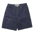 TOMMY HILFIGER Mens Shorts Navy Blue Cargo Plain L W34 Casual Cotton Blend