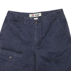 TOMMY HILFIGER Mens Shorts Navy Blue Cargo Plain L W34 Casual Cotton Blend