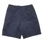 TOMMY HILFIGER Mens Shorts Navy Blue Cargo Plain L W34 Casual Cotton Blend