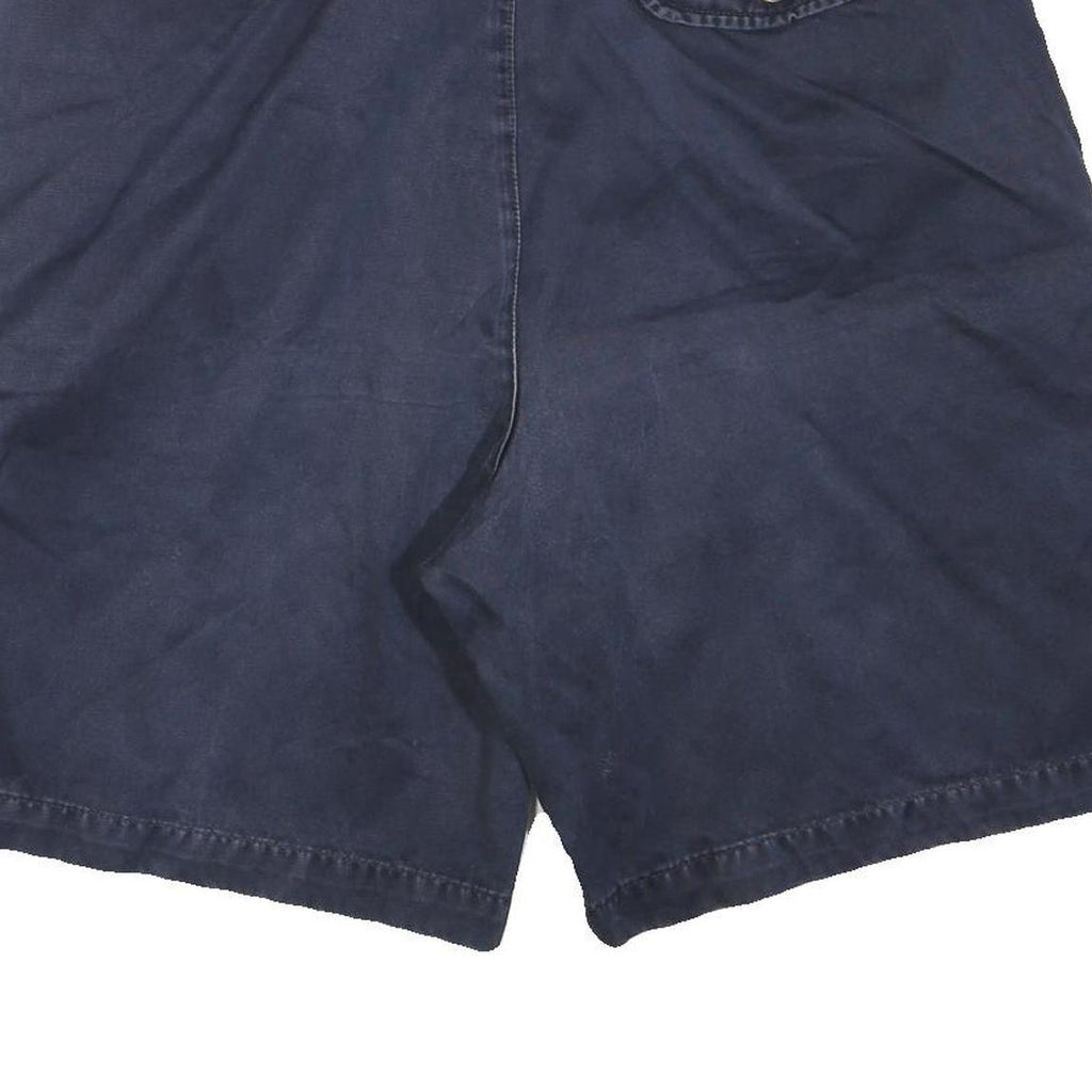 TOMMY HILFIGER Mens Shorts Navy Blue Cargo Plain L W34 Casual Cotton Blend