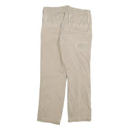 CARHARTT Mens Regular Beige Cotton Blend Zip Trousers W32 L27 Casual Workwear