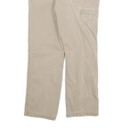 CARHARTT Mens Regular Beige Cotton Blend Zip Trousers W32 L27 Casual Workwear