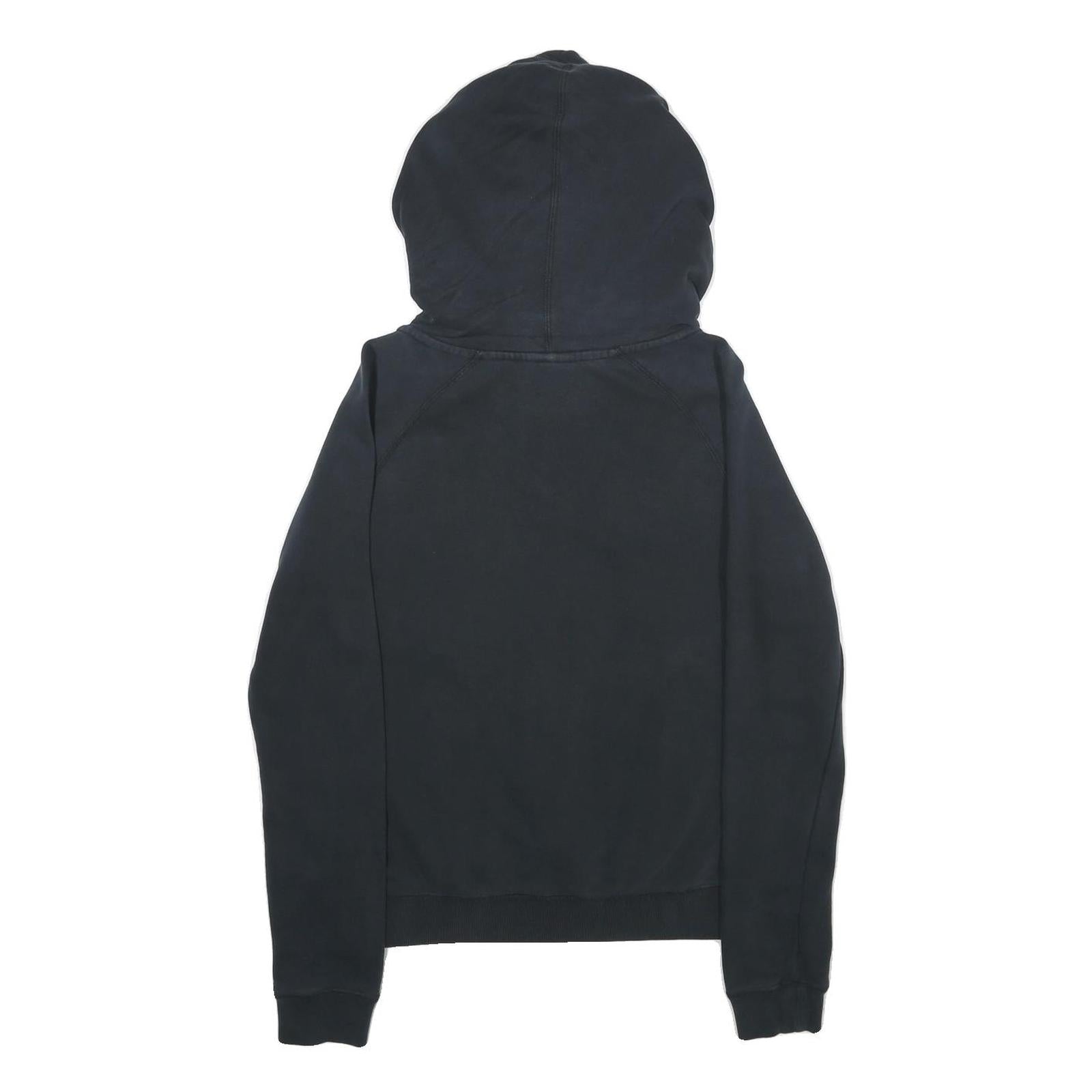 NIKE Womens Black Hoodie S Cotton Blend Pullover Hooded Sweatshirt