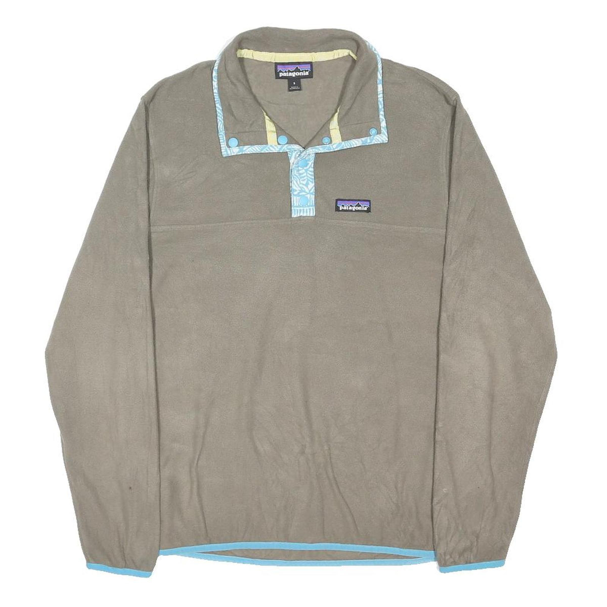 PATAGONIA Womens Beige Plain Pullover Crew Neck Basic Knit S Casual Outdoor