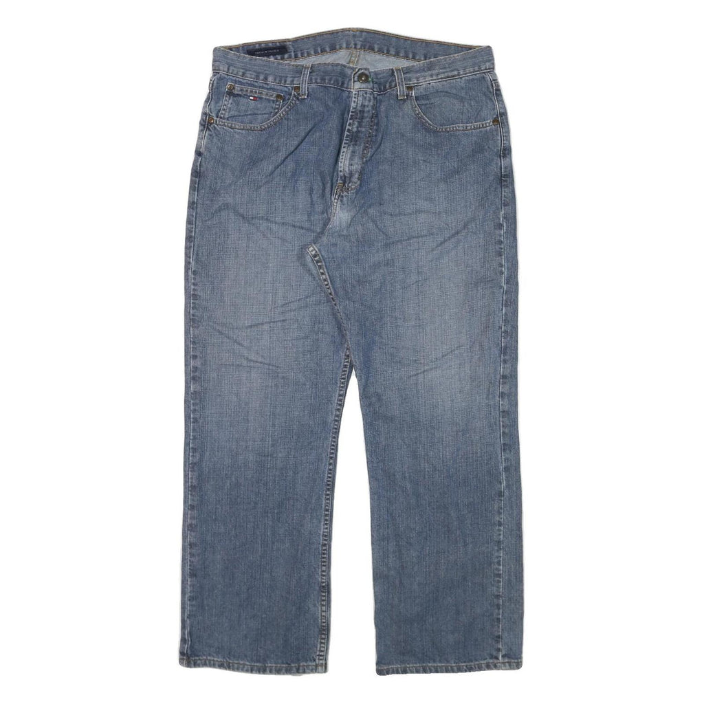 TOMMY HILFIGER Mens Jeans Blue Relaxed Straight Denim Medium W36 L30 Classic