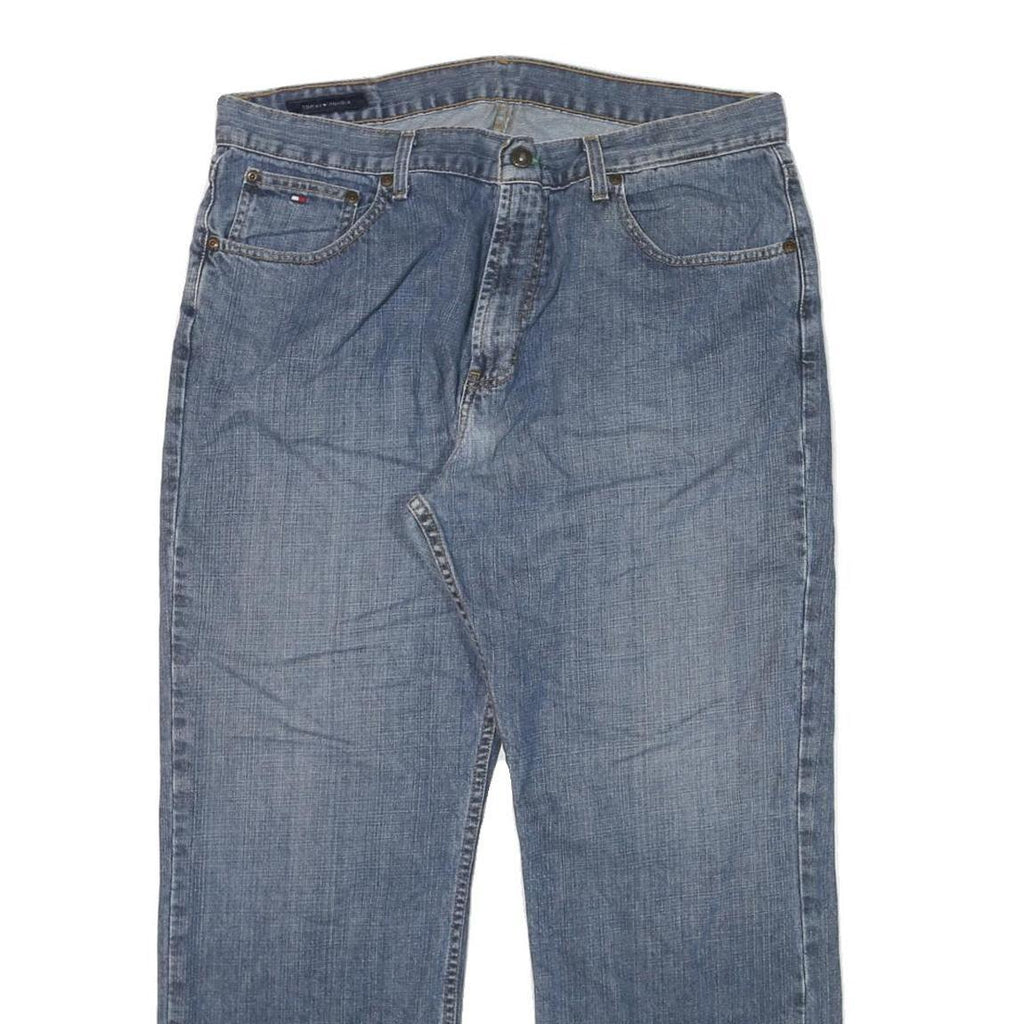 TOMMY HILFIGER Mens Jeans Blue Relaxed Straight Denim Medium W36 L30 Classic