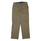 LION APPAREL Womens Cotton Blend Beige Relaxed Straight Trousers W31 L30 Cargo