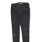 LEVI'S 710 Womens Black Slim Skinny Denim Medium W26 L30 Stretch Cotton Blend
