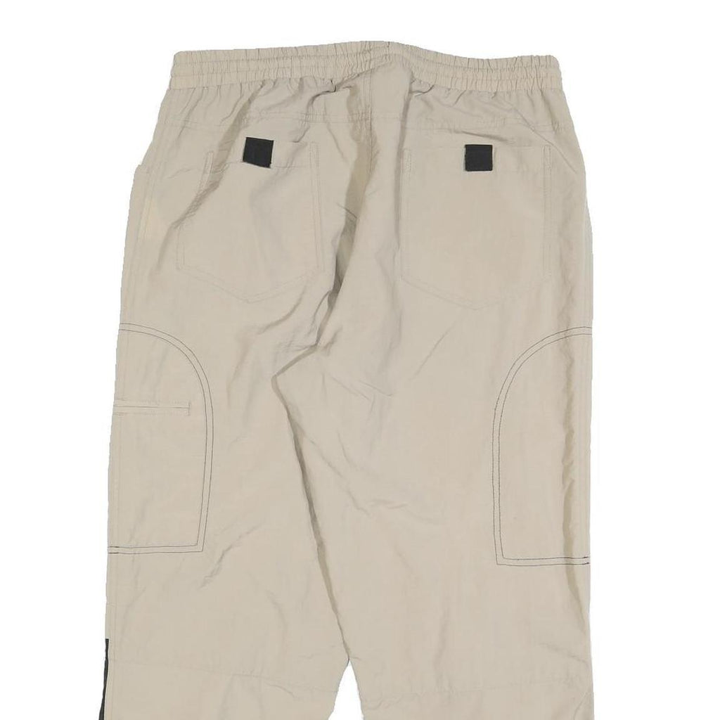 JACK WOLFSKIN Mens Polyester Beige & Black Regular Tapered Trousers W32 L25