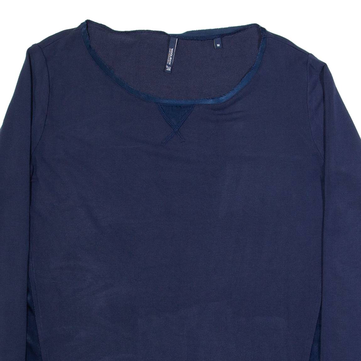 WOOLRICH Womens Top Blue Long Sleeve M