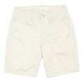 LEE Womens Cream Cotton Blend Casual Shorts M W28 Stylish Comfort