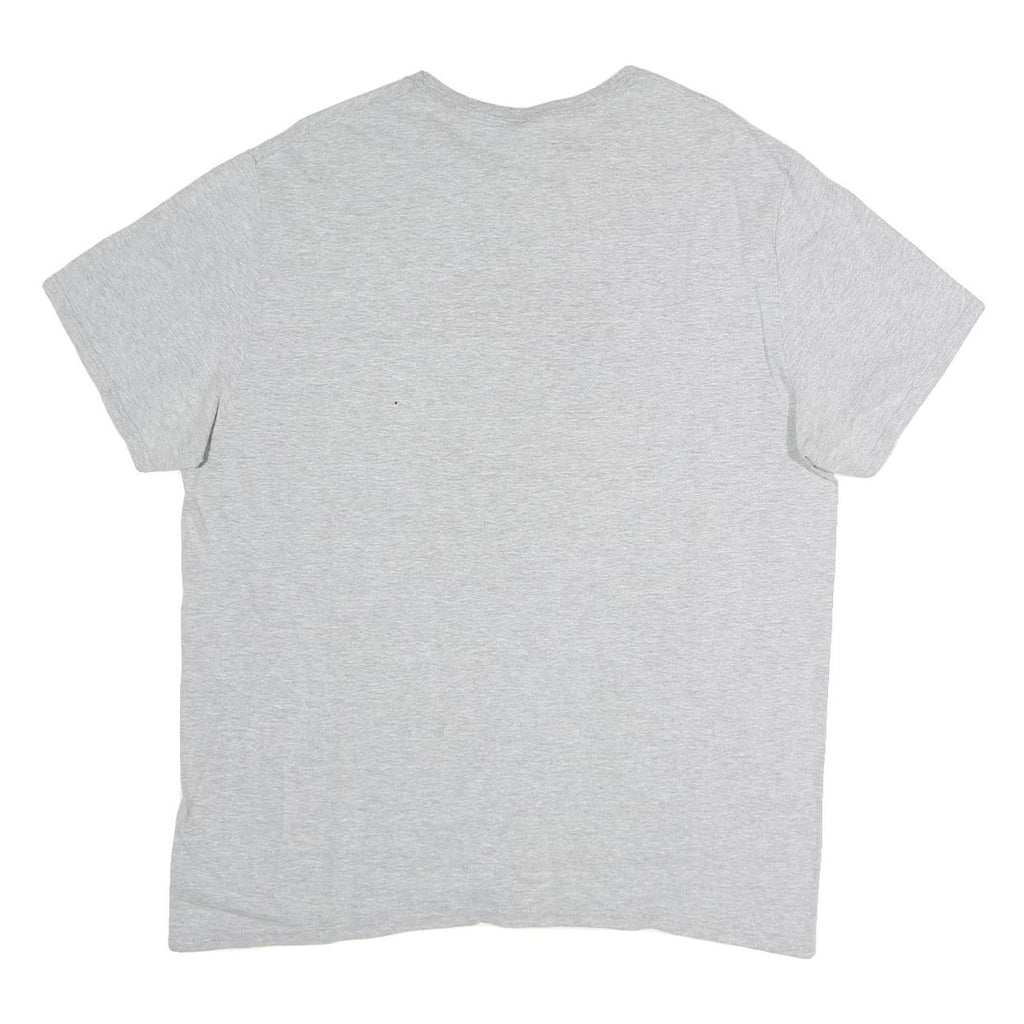 RUSSELL ATHLETIC Mens Grey Spartan Football Graphic T-Shirt XL Short Sleeve Crew