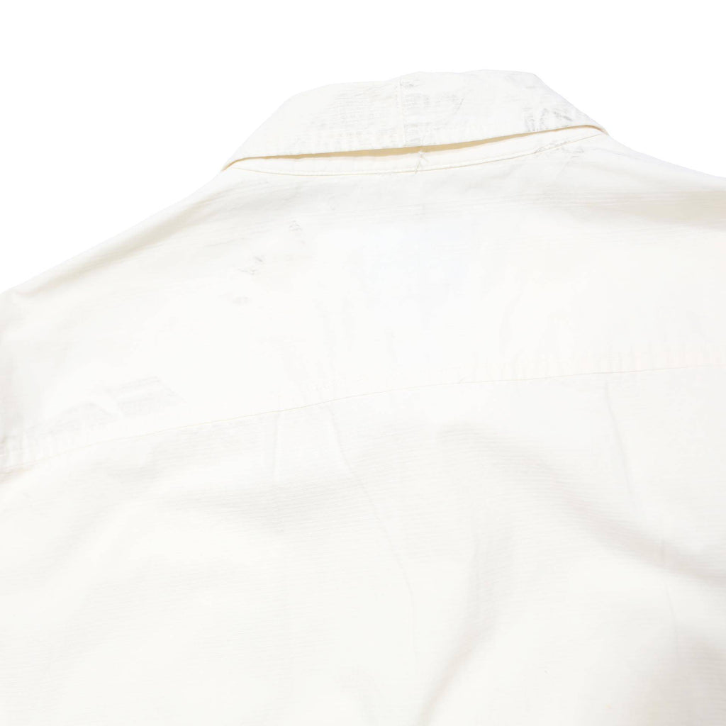 ARMANI EXCHANGE Mens Cream Shirt L Cotton Classic Button Front Long Sleeve
