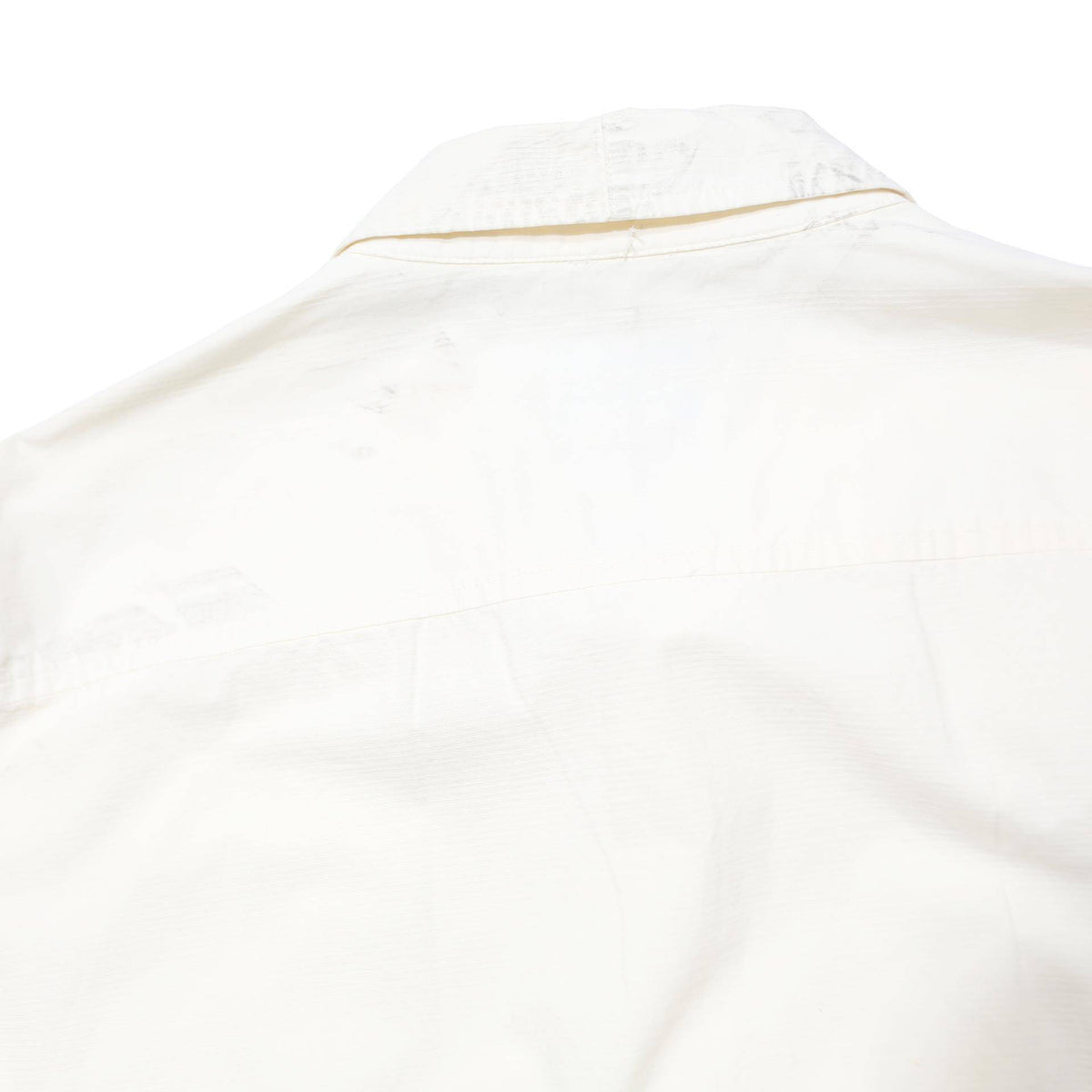 ARMANI EXCHANGE Mens Cream Shirt L Cotton Classic Button Front Long Sleeve