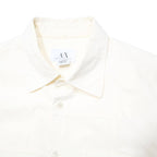 ARMANI EXCHANGE Mens Cream Shirt L Cotton Classic Button Front Long Sleeve