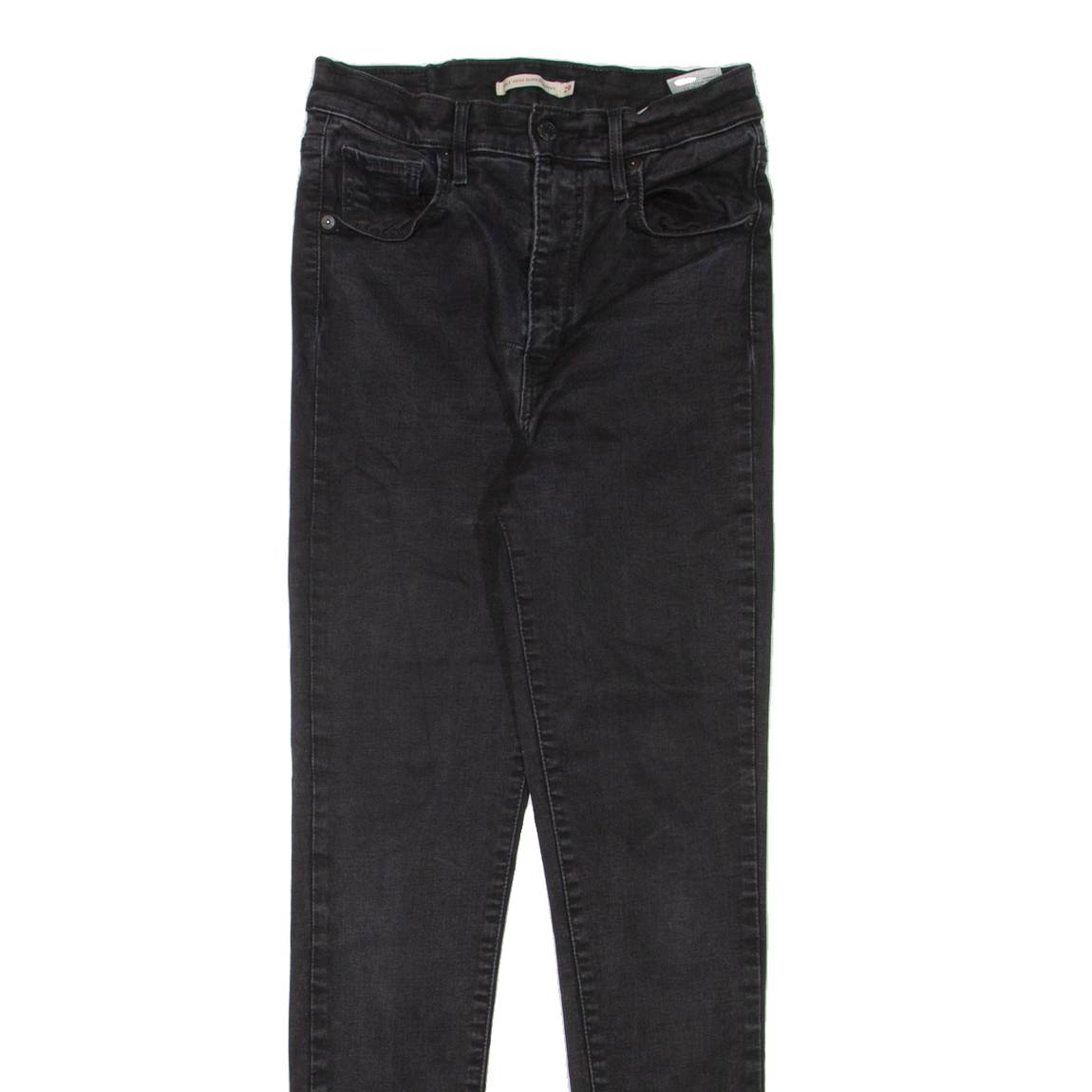 LEVI'S Mile High Womens Jeans Black Slim Skinny W24 L28