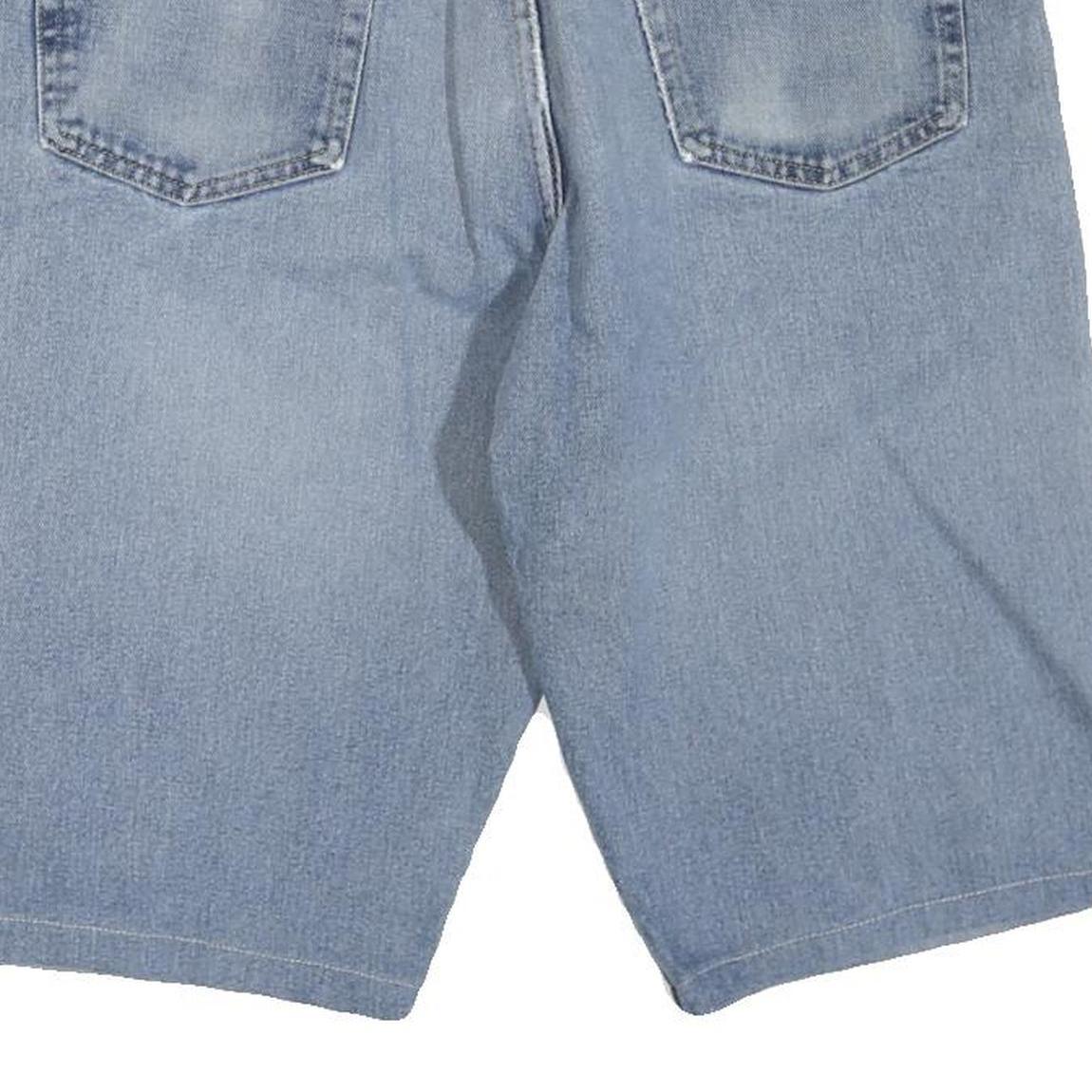 WRANGLER Mens Denim Blue Casual Shorts L W36 Cotton Blend Relaxed Fit