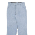 Mens Regular Fit Light Blue Denim Cotton Jeans W30 L32 Casual Straight Leg Zip