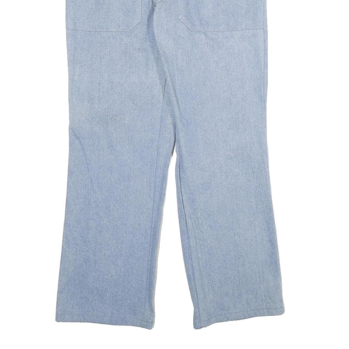 Mens Regular Fit Light Blue Denim Cotton Jeans W30 L32 Casual Straight Leg Zip