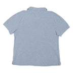 TOMMY HILFIGER Mens Blue Short Sleeve Plain Polo Shirt XL Classic Cotton Blend