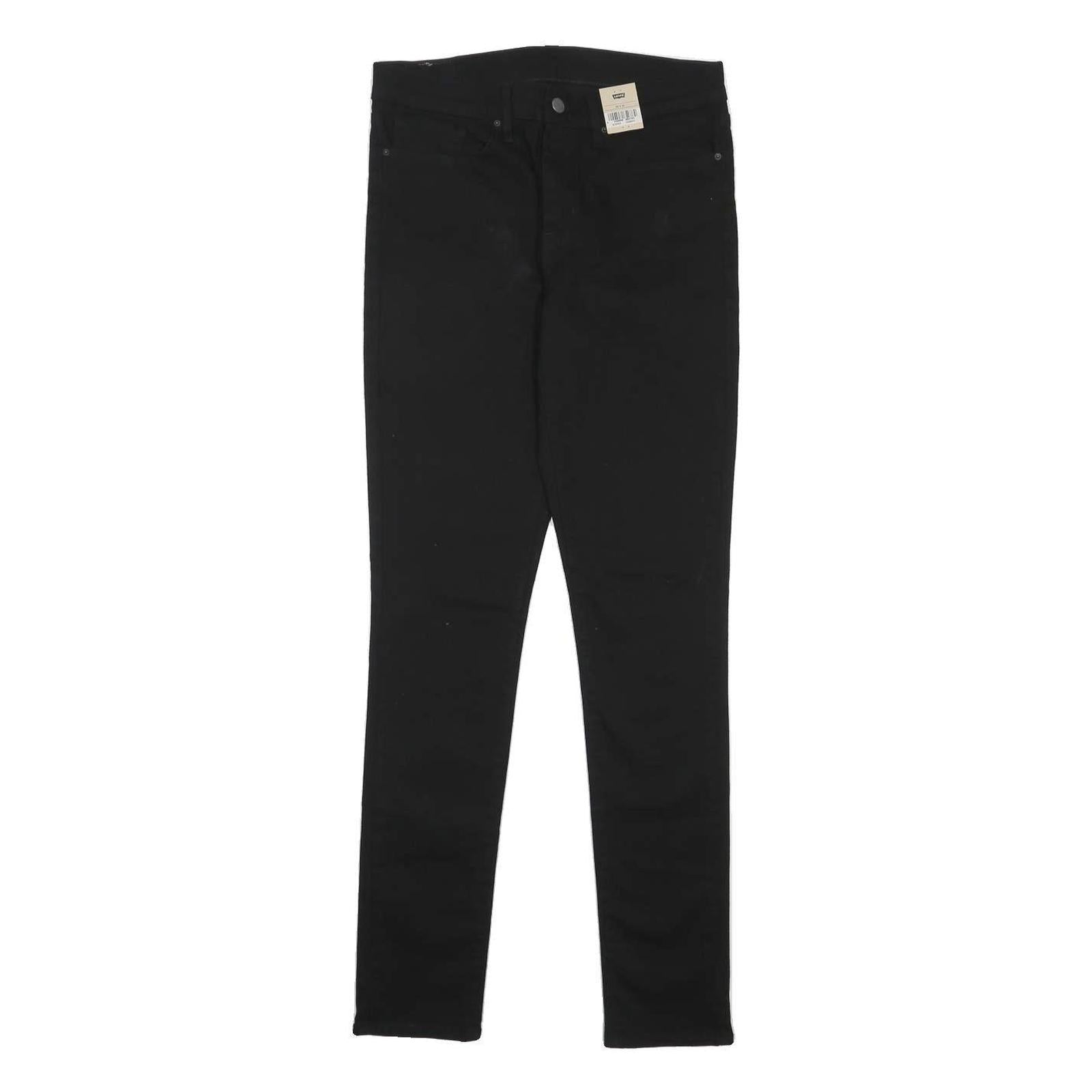 LEVI'S Big E Womens Jeans Black Slim Skinny Denim W30 L32 Stretch Cotton Blend