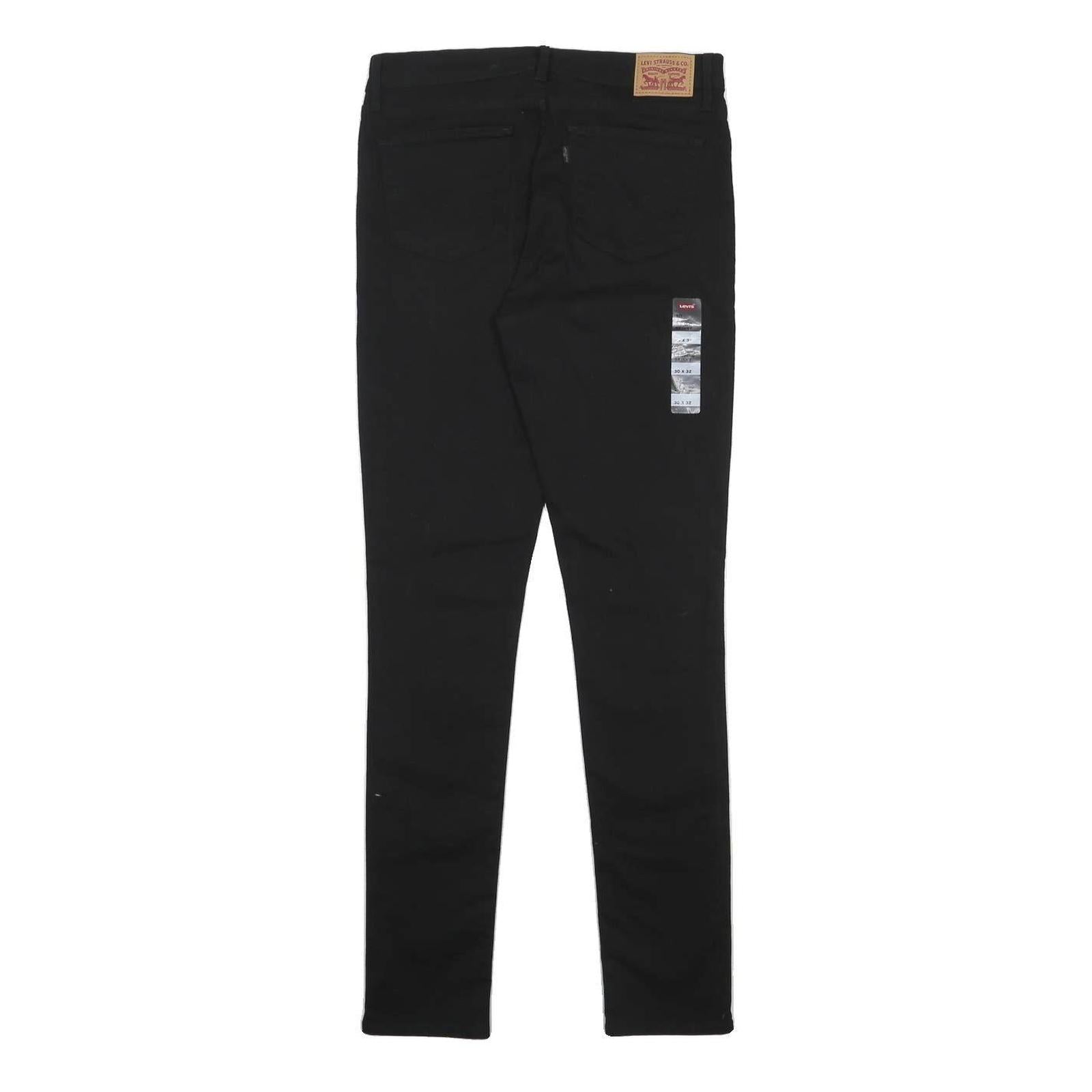 LEVI'S Big E Womens Jeans Black Slim Skinny Denim W30 L32 Stretch Cotton Blend