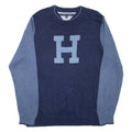 TOMMY HILFIGER Mens Jumper Blue Chunky Knit XL