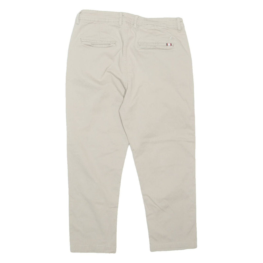 KANGOL Chino Mens Trousers Beige Regular Tapered W30 L23