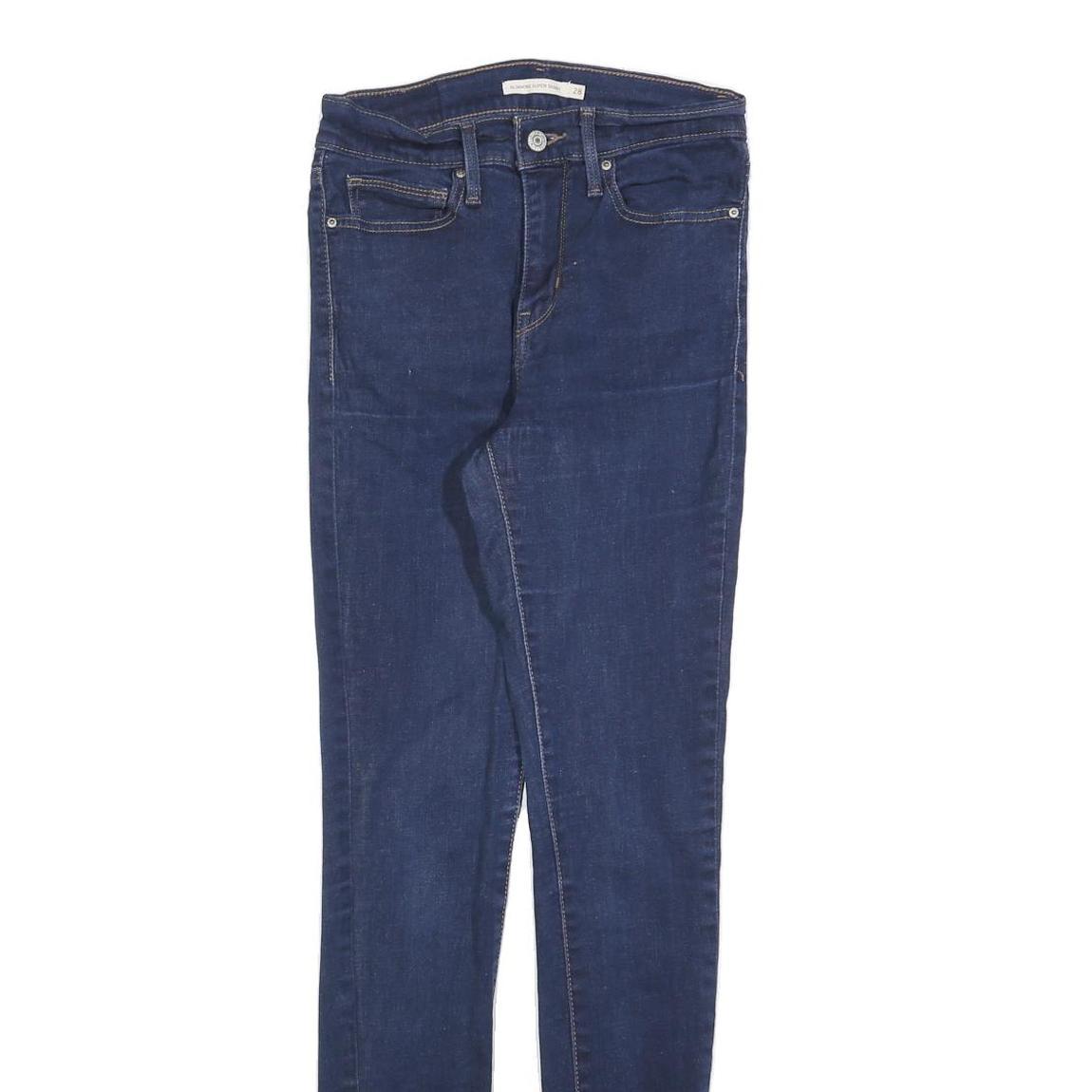 LEVI'S Womens Jeans Blue Slim Skinny Denim Medium W28 L32 Classic Zip Closure