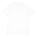 TIMBERLAND Mens White Short Sleeve Plain Polo Shirt L Cotton Blend Casual