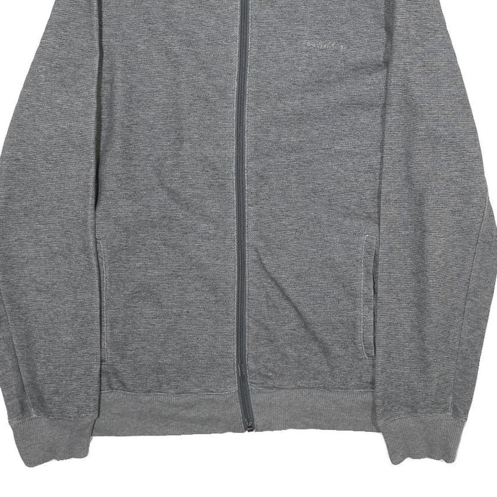 CALVIN KLEIN Mens Grey Zip Jacket M Cotton Plain Lightweight Casual Wear