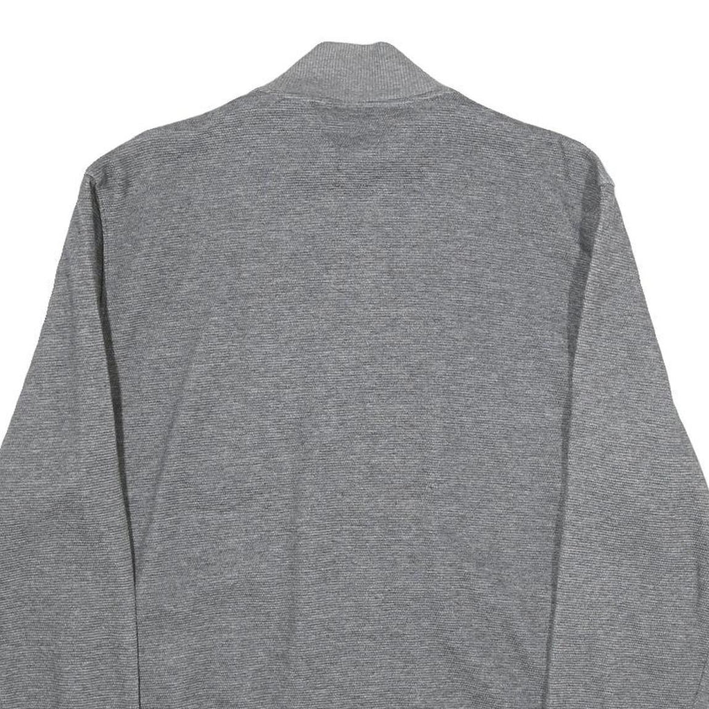 CALVIN KLEIN Mens Grey Zip Jacket M Cotton Plain Lightweight Casual Wear