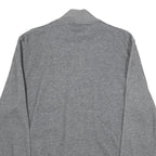 CALVIN KLEIN Mens Grey Zip Jacket M Cotton Plain Lightweight Casual Wear