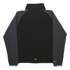REGATTA Boys Black & Grey Outdoor Softshell Jacket 9-10Y Polyester Blend Zip