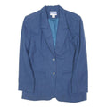 PENDLETON Womens Blue Wool Tailored Jacket UK 10 Button Plain Classic Style