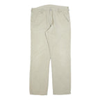 CARHARTT Mens Relaxed Beige Cotton Blend Zip Trousers W37 L34 Workwear Utility