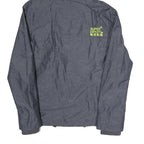 SUPERDRY Mens Grey & Lime Hooded Zip Jacket S Polyester Blend Casual