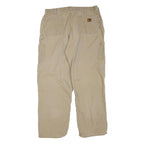 CARHARTT Mens Jeans Beige Regular Relaxed Cotton Blend W40 L34 Workwear Utility