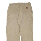 CARHARTT Mens Jeans Beige Regular Relaxed Cotton Blend W40 L34 Workwear Utility
