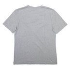 LACOSTE Womens T-Shirt Grey V-Neck M