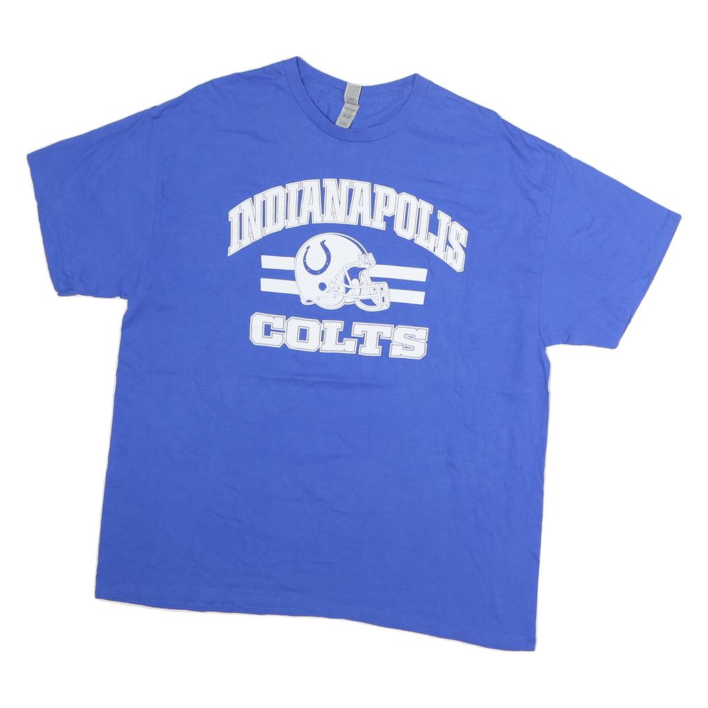GILDAN Womens Blue Indianapolis Colts T-Shirt XL Short Sleeve Crew Neck NFL
