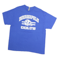 GILDAN Womens Blue Indianapolis Colts T-Shirt XL Short Sleeve Crew Neck NFL